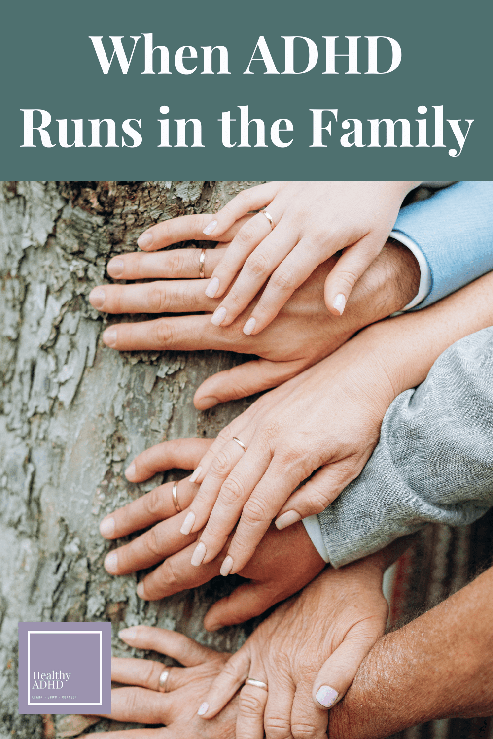 linked hands on a "family" tree
