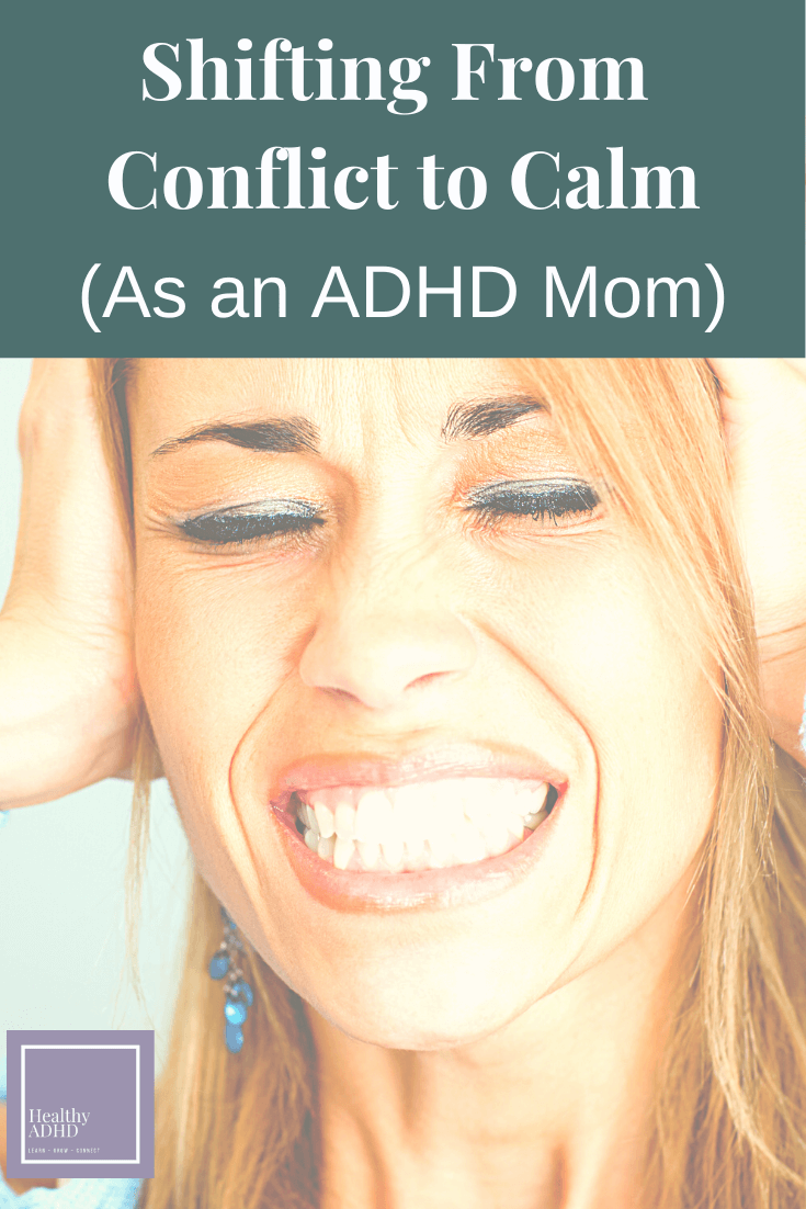 woman in conflict trying to find calm