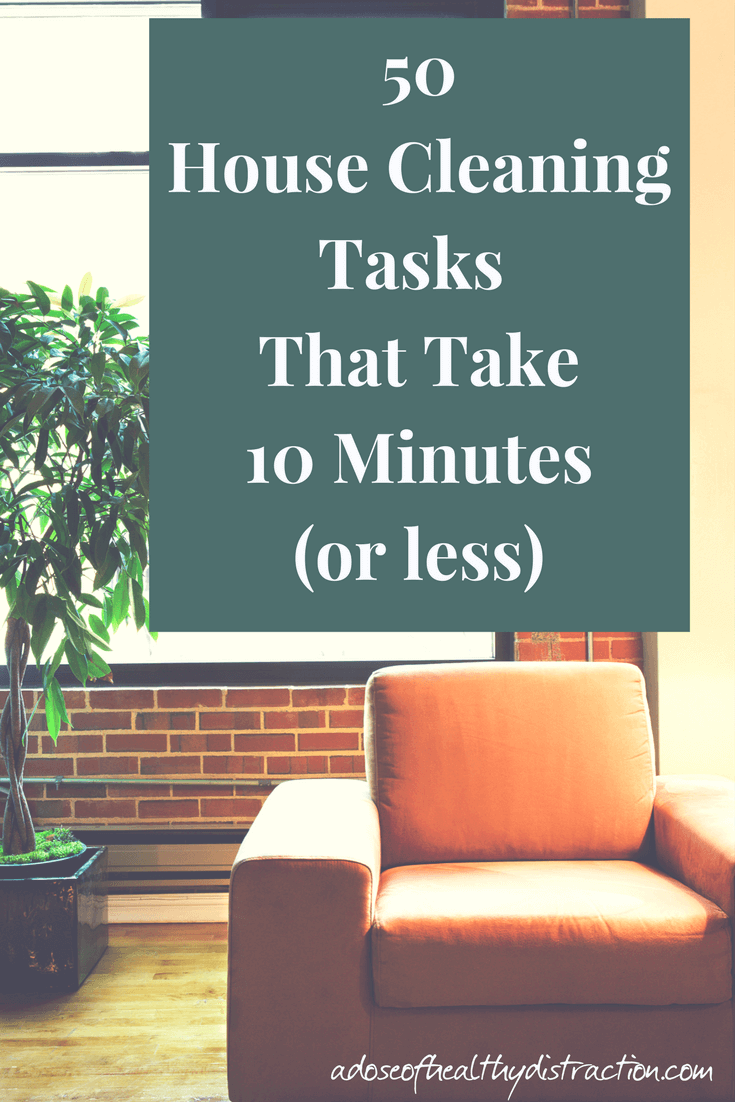 50 Super Fast House Cleaning Tasks