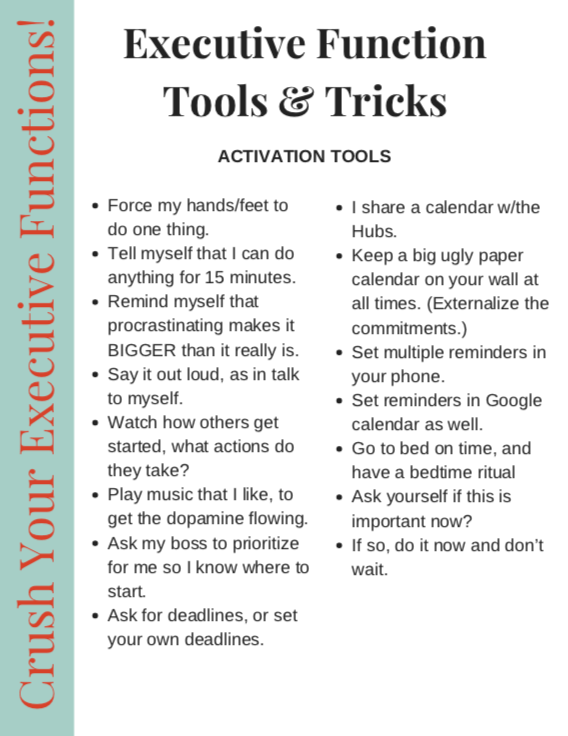 Crush Your Executive Functions